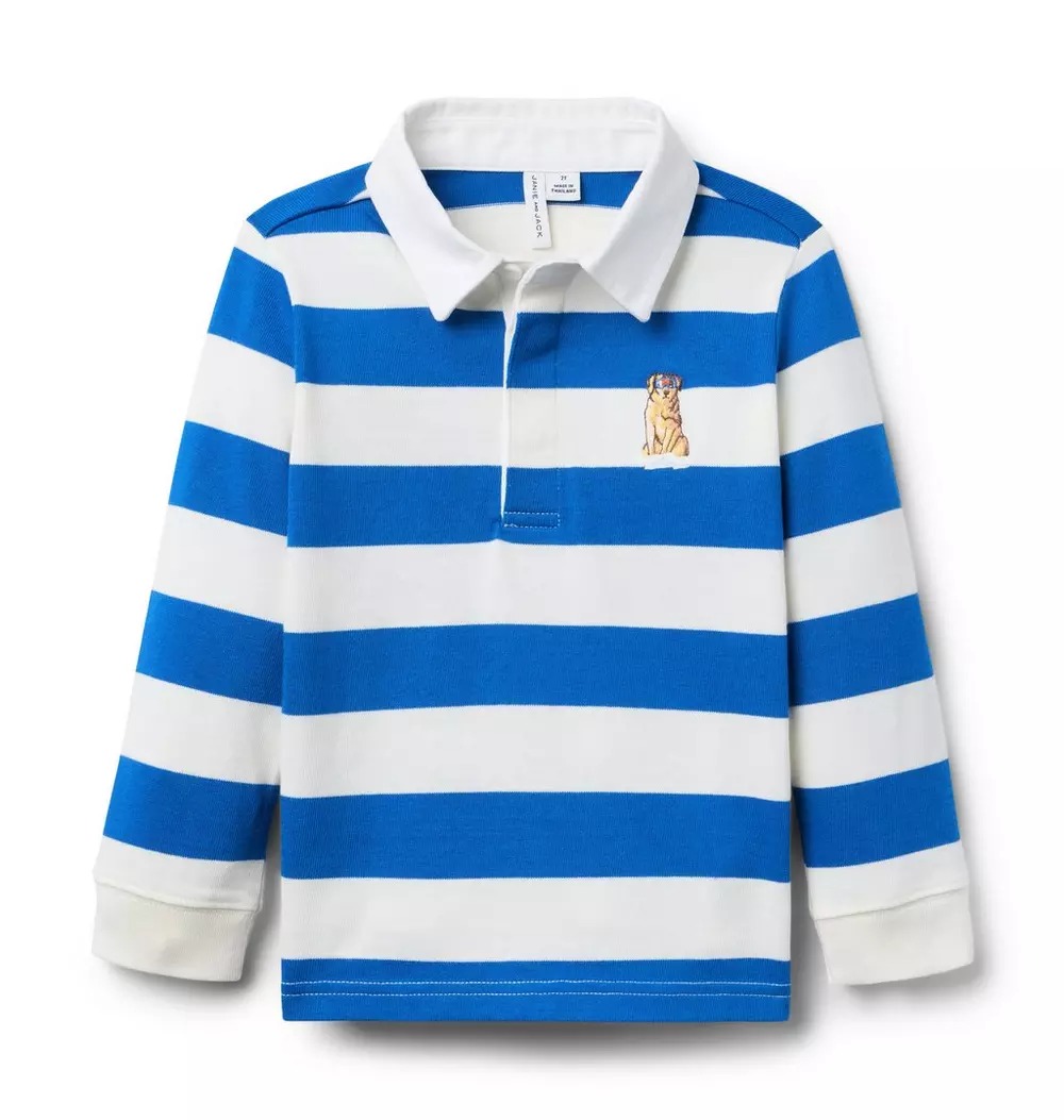 Gray Malin X Janie and Jack, Dog Rugby Shirt