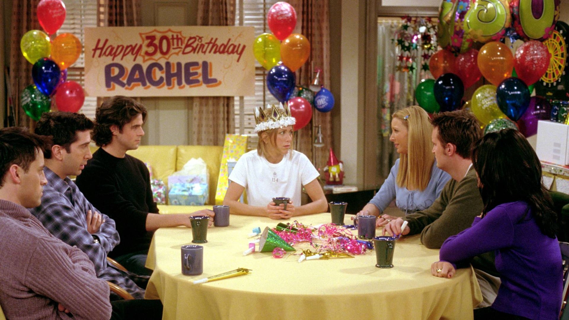 Скучные дни рождения. Рейчел 30 лет друзья. День рождения Рейчел друзья. Рейчел Грин друзья день рождения.