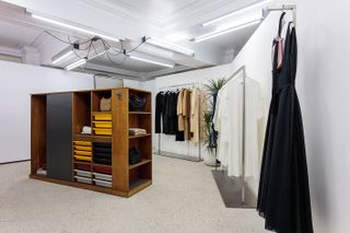 Ashley and Mary-Kate Olsen’s The Row label is situated on the second floor