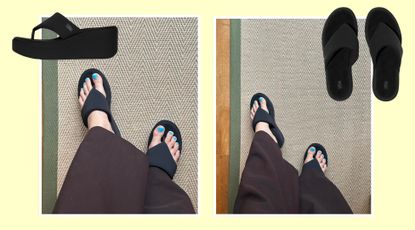 Image of PLATFFORMS Wedge Toe-Post Sandals