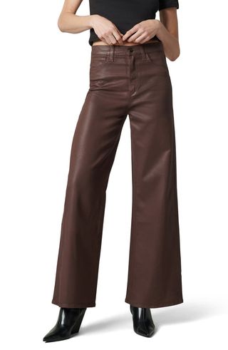 The Mia Coated High Waist Wide Leg Jeans