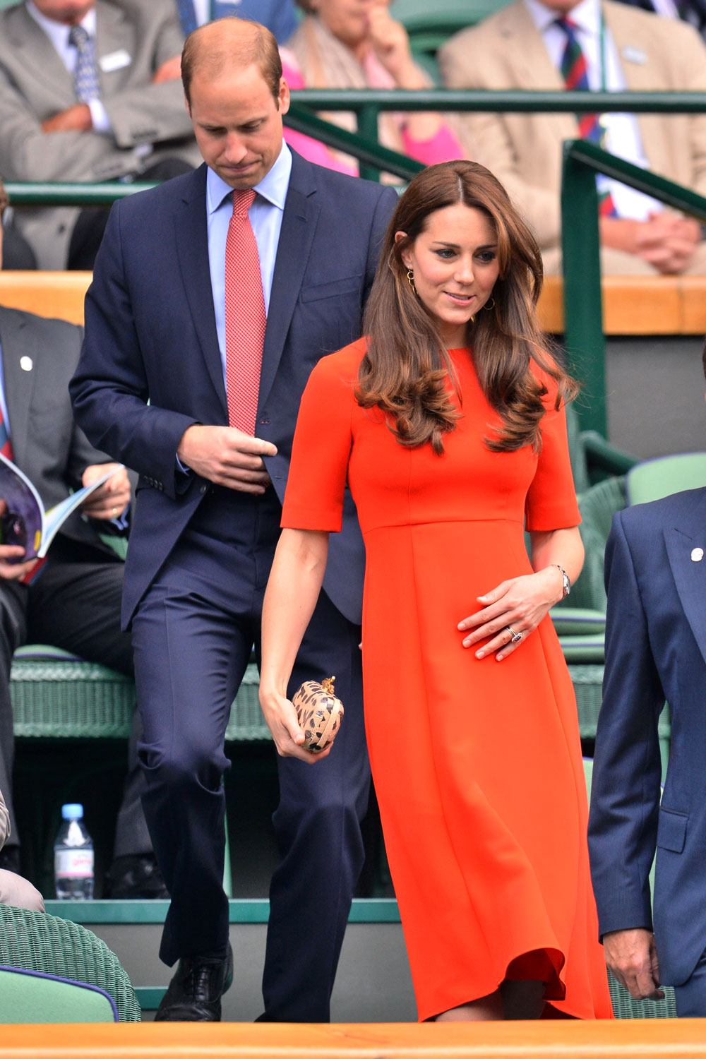 Kate Middleton wears L.K. Bennett red dress at Wimbledon 2015