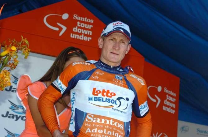 All smiles from Andre Greipel (Lotto Belisol) on the podium.