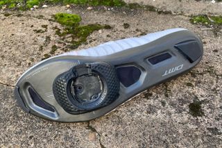 Sole of the DMT KR SL road cycling shoes