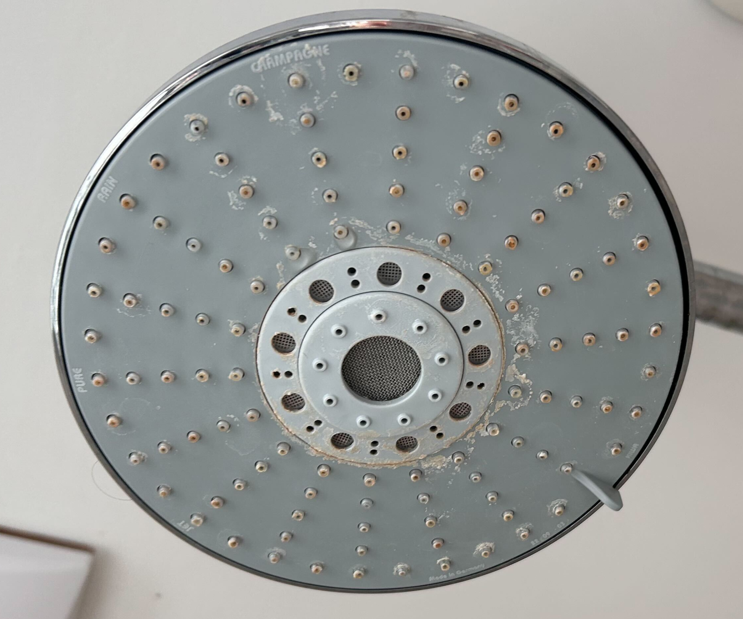 Close up of shower head