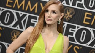 Jessica Chastain at the 75th Prime Emmy Awards held at the Peacock Theater on January 15, 2024 in Los Angeles, California