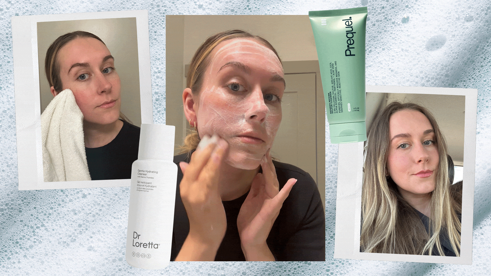 Beauty editor Kaitlyn McLintock tests face washes for rosacea.