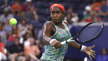 Coco Gauff beat Timea Babos in the second round of the US Open in New York