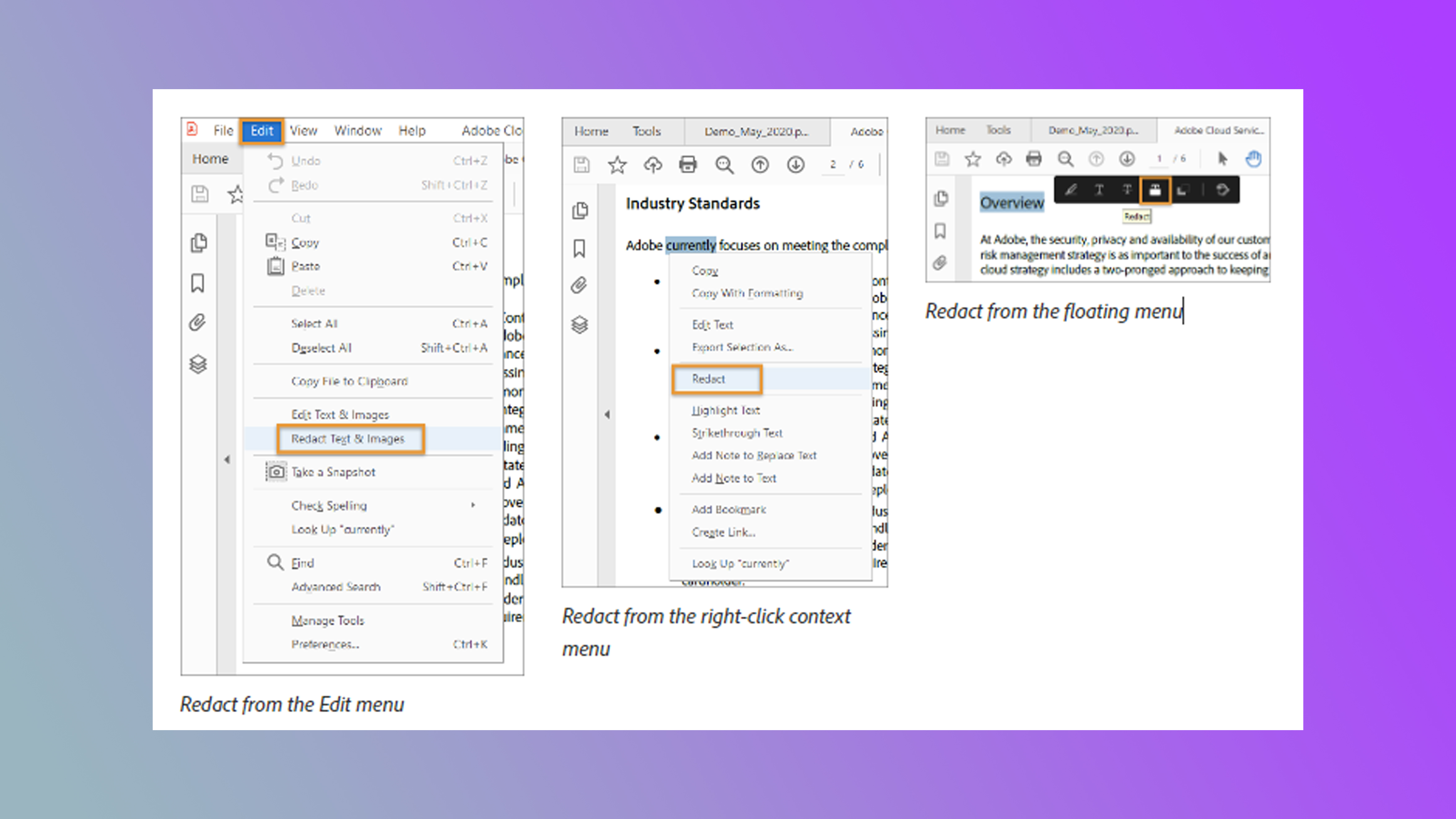 How to redact in Adobe Acrobat