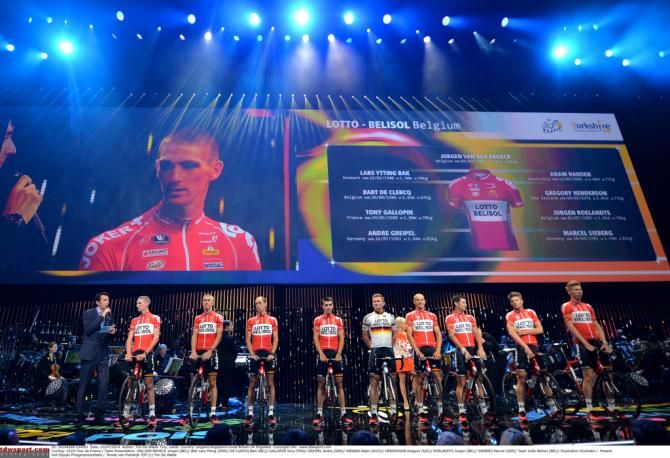 Lotto Belisol on stage