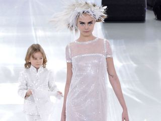 Cara Delevingne stuns in Chanel Haute Couture