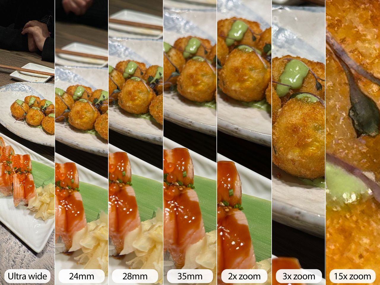 iPhone 15 Pro camera sample crab range