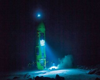 Deepsea Challenger on seafloor