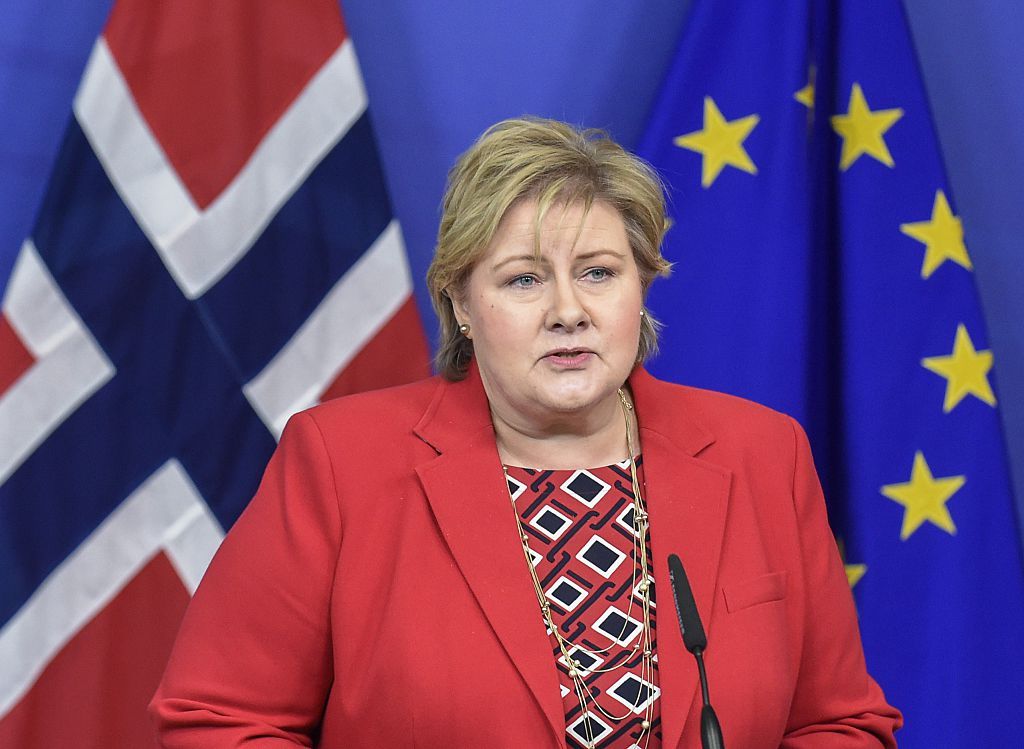 Erna Solberg.