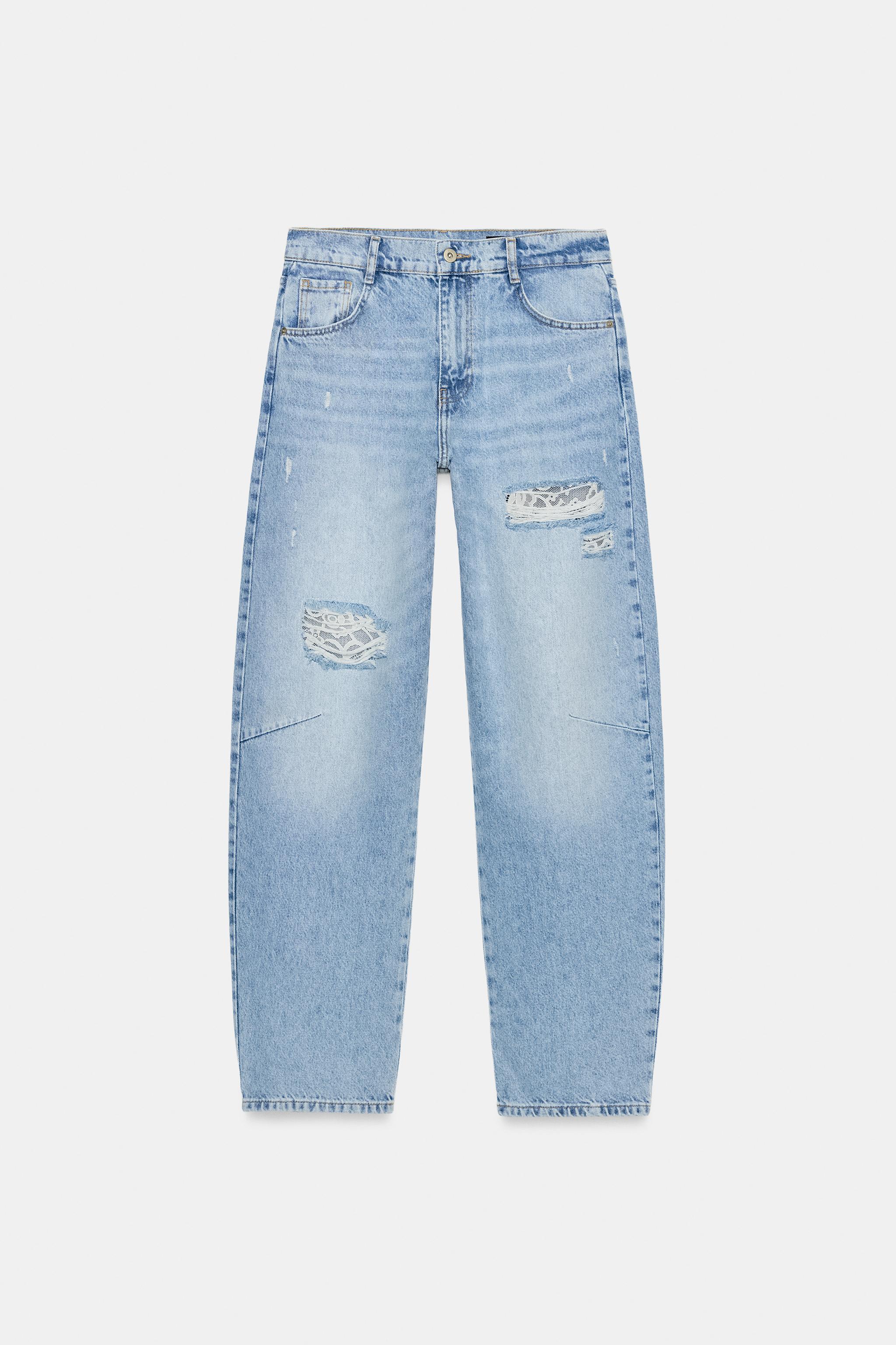 Z1975 Baggy Ripped Lace Jeans