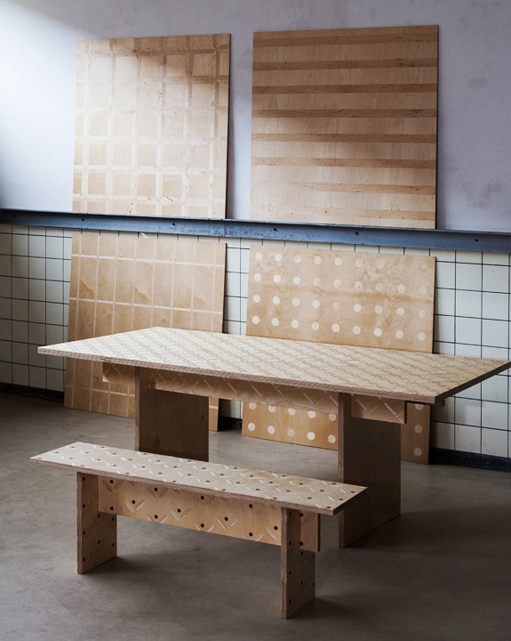 plywood and CNC cutting, Pane devised a modern method for an ancient technique.