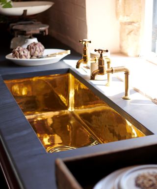 Brass sink designed by deVOL