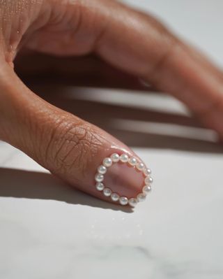 Pearl nail art