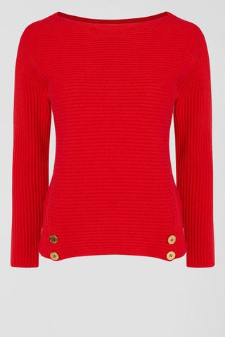 Jaeger Rib Button Sweater, £150