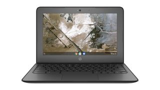HP Chromebook 11 against a white background