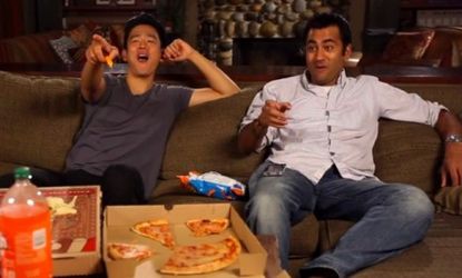 In a video promoting the livestream of the Democratic convention, Harold & Kumar co-stars John Cho and Kal Penn are interrupted by a phone call from the president.