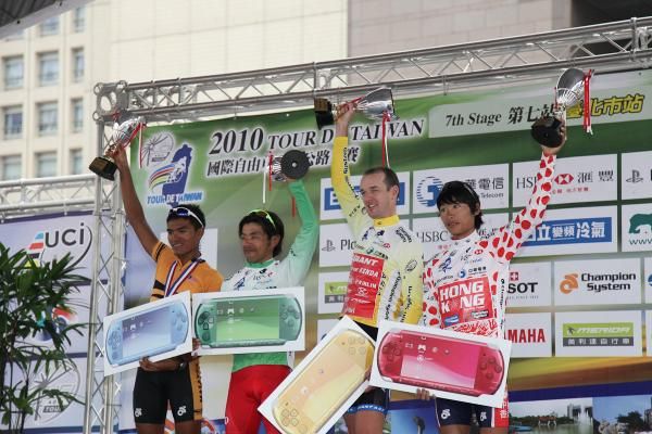 The stage and classfication winners after the final stage.