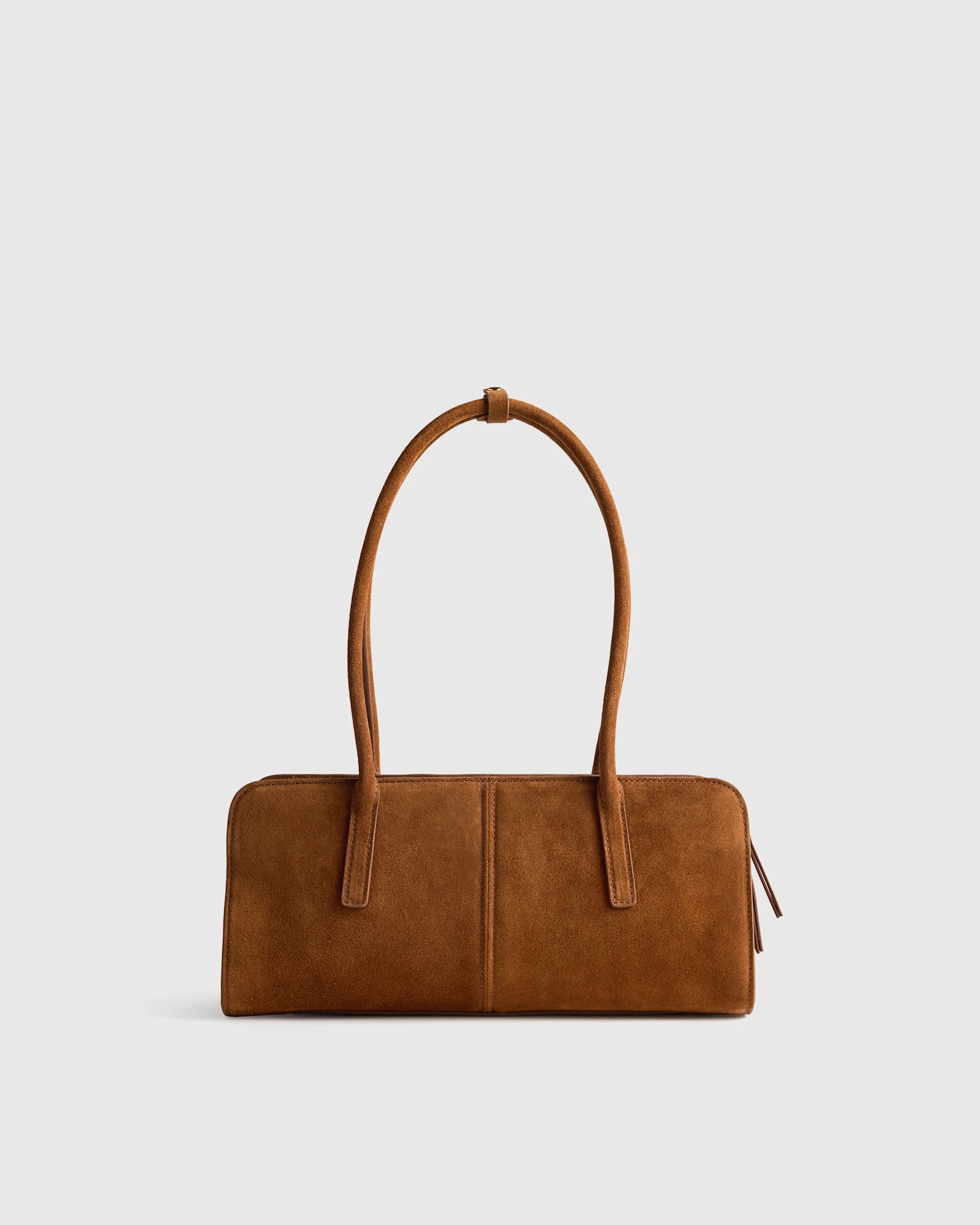 Bea Suede Shoulder Bag in Whiskey