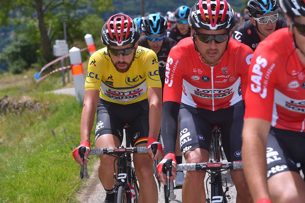 Thomas De Gendt (Lotto Soudal) enjoyed another day in yellow