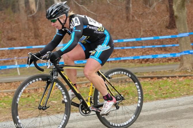 Laura Van Gilder (Mellow Mushroom) taking command of the race