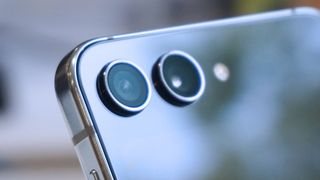 Samsung Galaxy Z Flip 5 review camera closeup