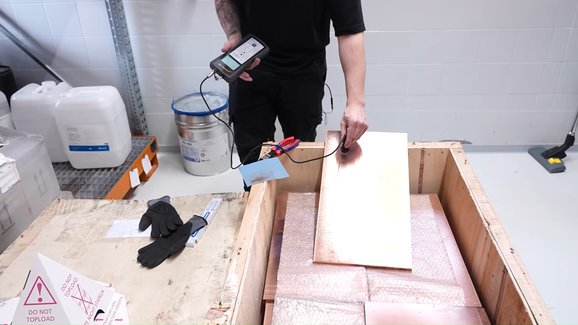 The faked material shipments