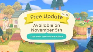 Animal Crossing: New Horizon update 2.0 features