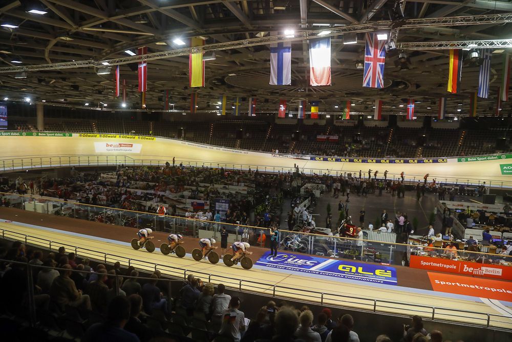 A packed velodrome for the European championships