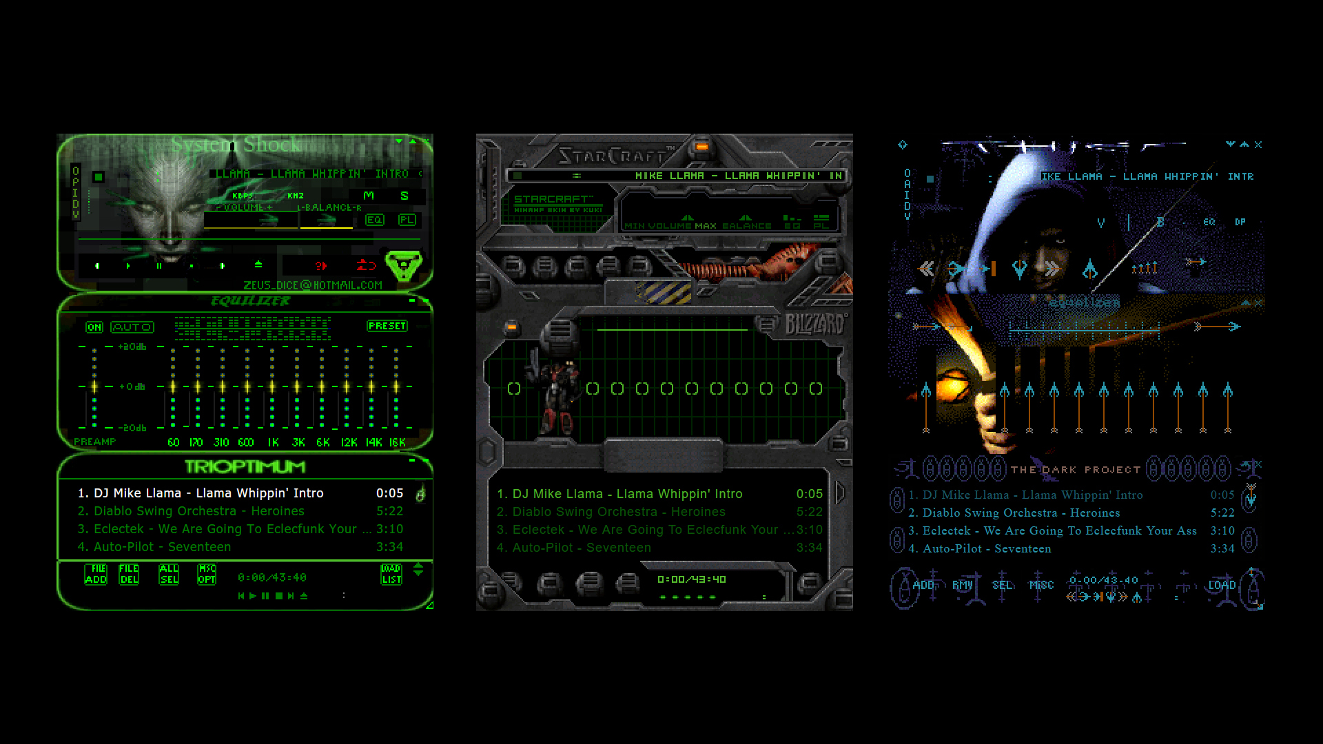 modern winamp skins