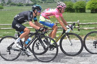 Richie Porte (Team Sky) and Alberto Contador (Tinkoff-Saxo)