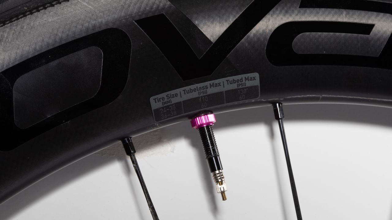 Roval Rapide CLX II tubeless pressure chart
