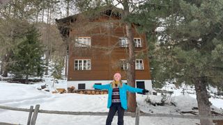 Visiting the iconic chalet that features in the Wham! Last Christmas video