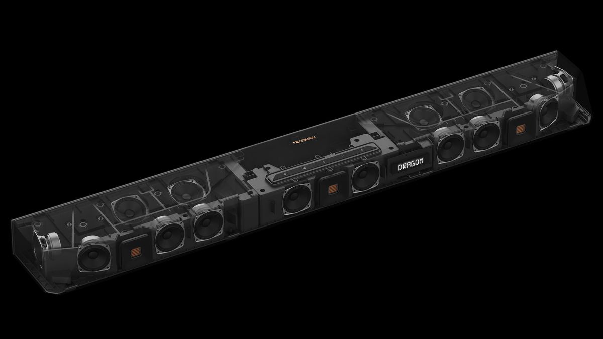 Nakamichi’s Sonosstomping Dragon Dolby Atmos soundbar is available for