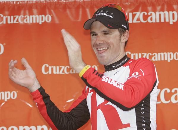 2011 Ruta del Sol winner Markel Irizar on the podium.