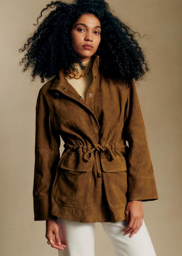 Manolia Jacket - Bronze - Goat Leather - S&amp;eacute;zane