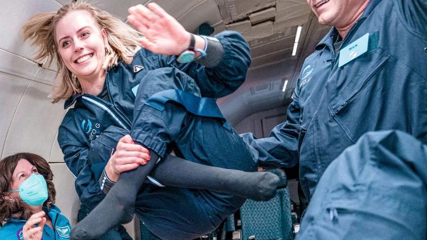 Michaela Benthaus has taken numerous parabolic flights carrying out unique accessibility experiments.