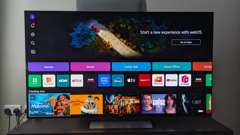 LG C5 with webOS 25 home menu on screen 