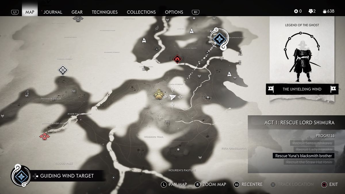 ghost of tsushima curse of uchitsune quest start