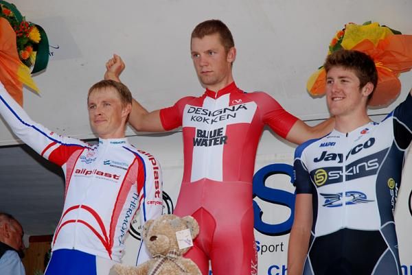 The men's podium