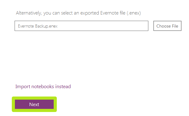evernote export a notebook