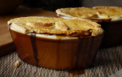 Tom Aikens’ minced beef and onion pie with Guinness