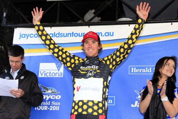 Cam Peterson's (V Australia) efforts on Arthurs Seat net him the KOM classification win at the Sun Tour