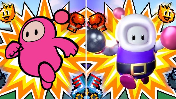 Super Bomberman R Online Fall Guys Crossover Adds New Skins