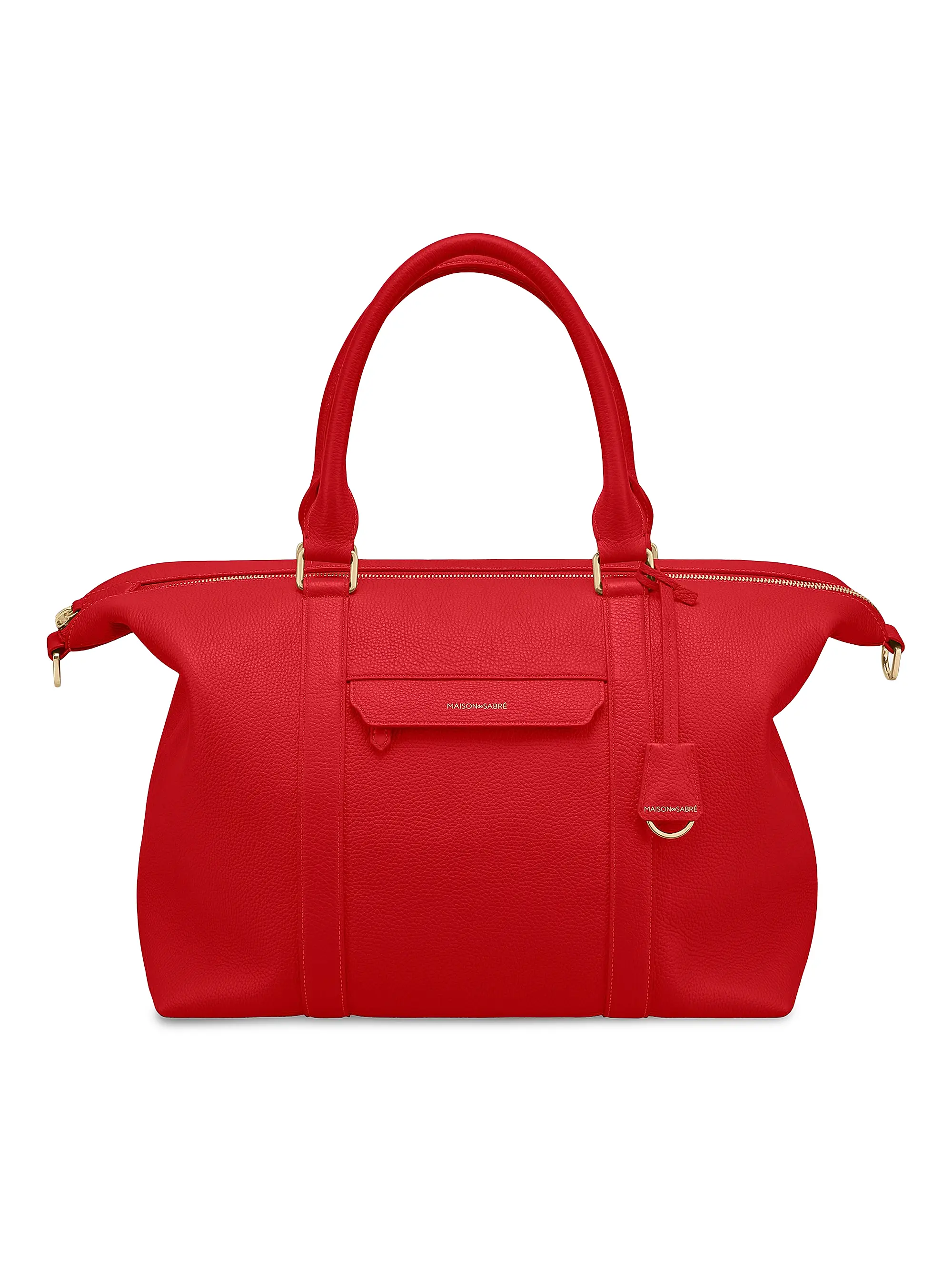 Large Leather Weekender Bag
