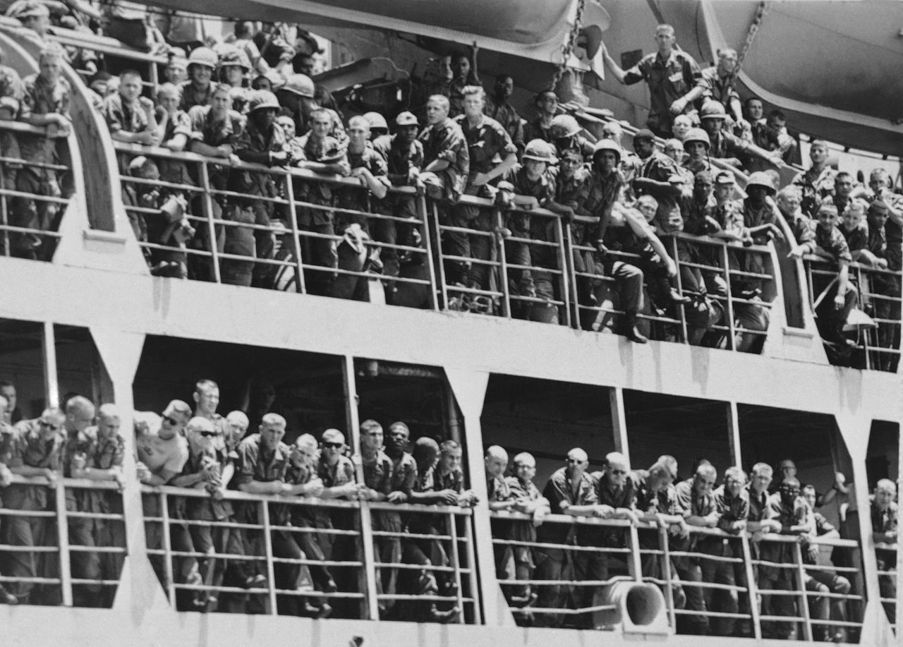 The first brigade of 101st Airborne Division arrive in Vietnam on July 29, 1965.